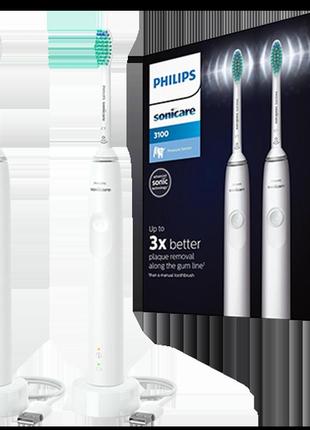 Электрические зубные щетки philips sonicare hx3675/13 protective clean 3100 white