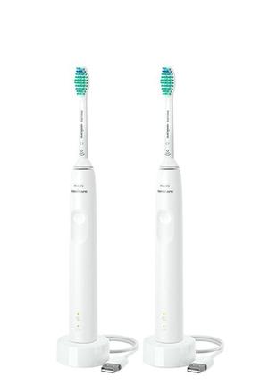 Электрические зубные щетки philips sonicare hx3675/13 protective clean 3100 white2 фото