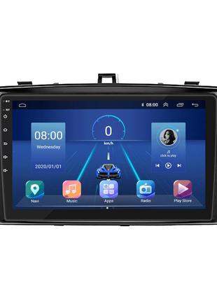 Штатная магнитола 9" lesko для toyota avensis iii 2008-2011 6/128gb 4g wi-fi gps top тойота