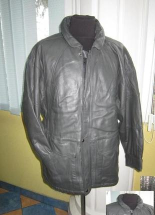 Велика шкіряна чоловіча куртка josef wormland. 66р. лот 688