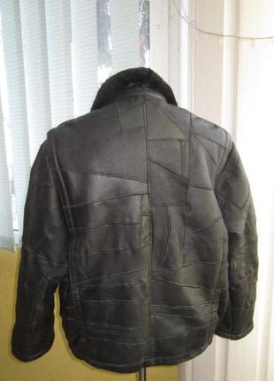 Велика шкіряна чоловіча куртка — пілот echt lammpelz. лот 7163 фото