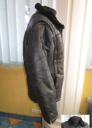 Велика шкіряна чоловіча куртка — пілот echt lammpelz. лот 7165 фото