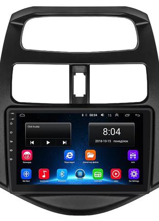 Штатна магнітола lesko для daewoo matiz creative m300 2009-2011 екран 9" 2/32gb wi-fi gps base деу матиз