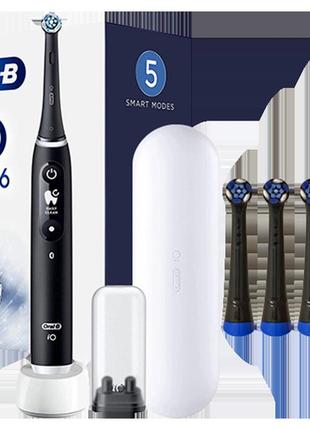 Электрическая зубная щетка oral-b io 6 (iom6.1b6.3dk) black