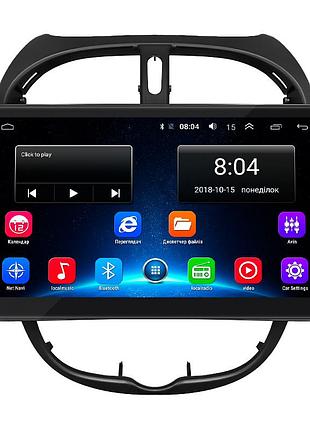 Штатная магнитола lesko для peugeot 206 1998-2012 экран 9" 2/32gb/ wi-fi optima gps android пежо