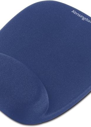 Коврик для мыши kensington с подушкой под запястье синий (-64271)