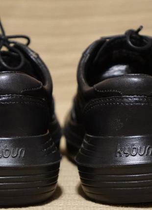 Черные кожаные фирменные туфли на воздушной подушке kyboot швейцария. 36 1/3 р.8 фото