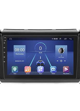 Штатная магнитола lesko для toyota fortuner ii 2015-2020 экран 9" 6/128gb 4g wi-fi gps top тойота фортунер