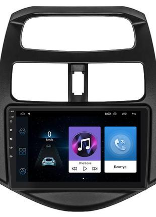 Штатна магнітола lesko для daewoo matiz creative m300 2009-2011 екран 9" 1/16gb wi-fi gps base деу матиз