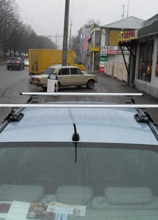 Багажник на дах аеродинамічний для авто з гладким дахом hyundai accent акцент (camel - aero 120см)