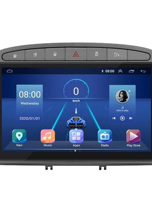 Штатная магнитола 9" lesko для peugeot rcz i 2010-2012 2/32gb wi-fi gps base