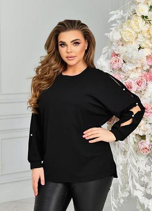 Блуза 🔥плюс сайз модель туніка блузка ткника кофта батал