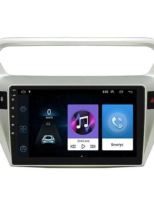 Штатная магнитола 9" lesko для peugeot 301 i 2012-2016 1/16gb/ wi-fi optima пежо 7шт