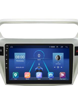 Штатная магнитола 9" lesko для peugeot 301 i 2012-2016 top 4/32 4g wifi gps пежо 3шт