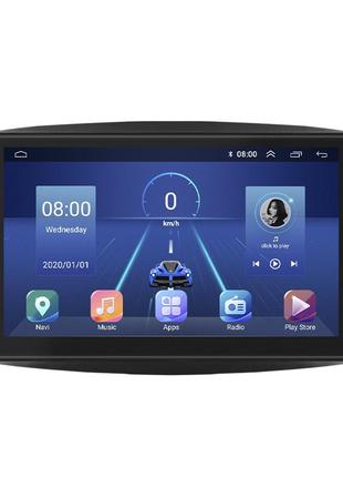 Штатная магнитола lesko для smart fortwo iii 2014-н.в. экран 9" 4/32gb 4g wi-fi gps top смарт форту