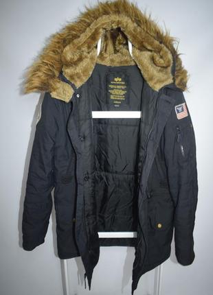 Куртка парка alpha industries polar n-3b с мехом3 фото