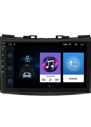Штатна магнітола 9" lesko для suzuki swift iv 2011-2013 1/16gb wi-fi gps base сузукі свіфт 5 шт.