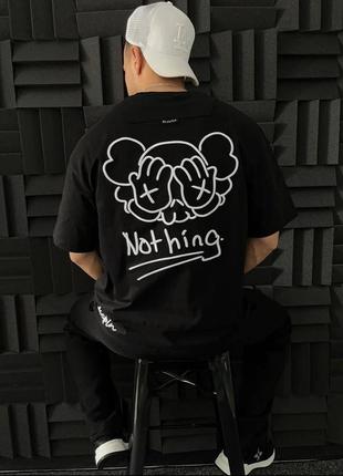 Чоловіча футболка оверсайз чорна