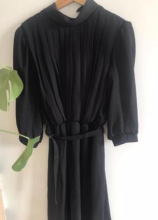 Винтажное черное платье