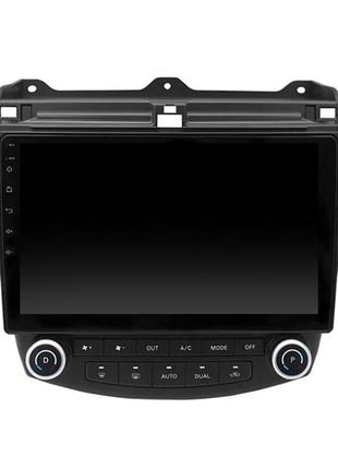 Штатная магнитола lesko для honda accord vii 2002-2006 экран 10" 1/16gb/ wi-fi климат контроль android optima