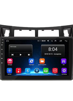 Штатная магнитола 9" lesko для toyota yaris ii рестайлинг 2009-2012 2/32gb wi-fi gps base