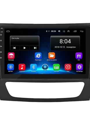 Штатна магнітола lesko для mercedes-benz e-клас iii (w211, s211) рестайлінг 2006-2009 9" 2+32gb wi-fi optima