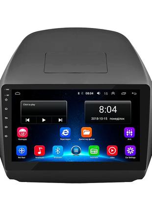 Штатна магнітола lesko для hyundai tucson ii 2009-2015 екран 10" 2/32gb/ wi-fi optima gps android 3 шт.