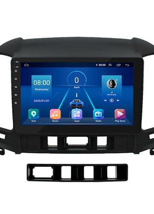 Штатная магнитола lesko 9" hyundai santa fe 2009-2012 2+32 4g андроид 9 gps wi-fi 3шт