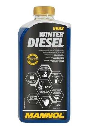 Суперантигель winter diesel 1л mannol 9983-1