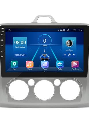 Штатная магнитола lesko для ford focus ii рестайлинг 2007-2011 экран 9" 2+32 4g gps wi-fi premium форд 8шт