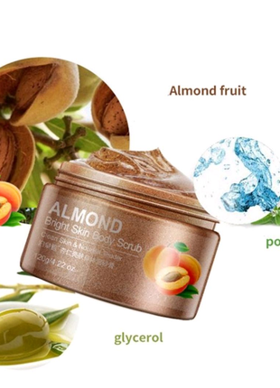 Скраб для тіла bioaqua body scrub almond