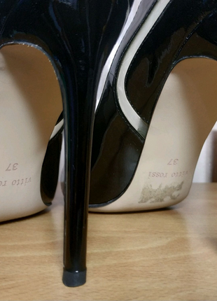 Лакові туфельки на шпильці з прозорими вставками vitto rossi5 фото