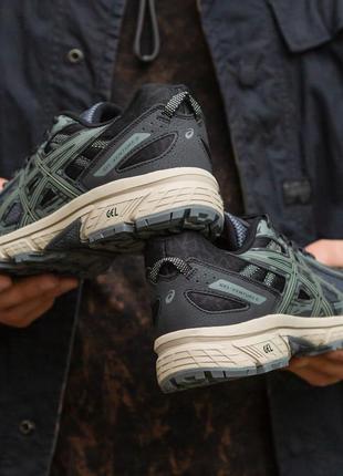 Мужские кроссовки asics gel venture 6 black beige 40-41-42-43-44