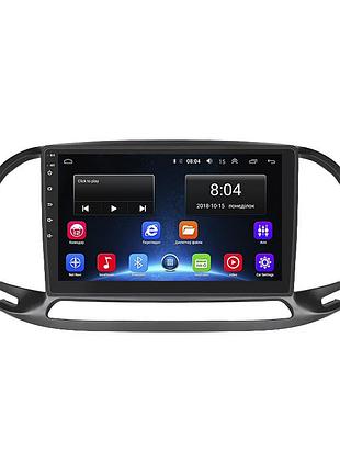 Штатна магнітола lesko для fiat doblo ii рестайлінг 2015-н.в. екран 9" 2/32gb wi-fi gps base фіат добло