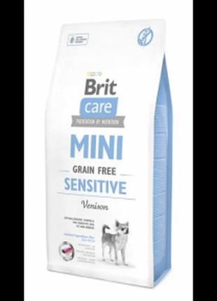 Brit care gf mini sensitive для собак мелких пород с чувствительным пищеварением - 400г