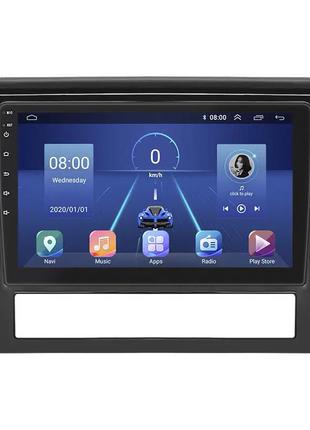 Магнитола lesko для toyota land cruiser 200 series рестайлинг 2 2015-2021 экран 9" 4/64gb 4g wi-fi gps top