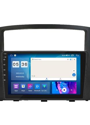 Штатна магнітола 9" lesko для mitsubishi pajero iv рестайлінг 1 2011-2014 4/64gb carplay 4g wi-fi gps pr 16шт
