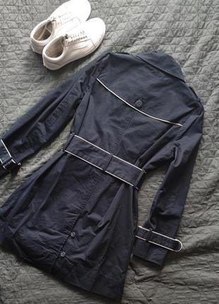 Плащ mitch&amp;co весенний reserved куртка mango курточка asos пальто zara синий с белым hm7 фото