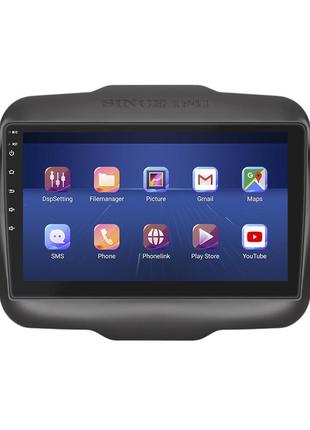 Штатна магнітола lesko для jeep renegade i рестайлінг 2018-н.в. екран 9" 6/128gb 4g wi-fi gps top 2шт2 фото