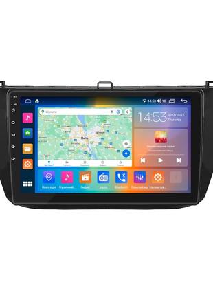 Штатная магнитола 10" lesko для volkswagen tiguan ii рестайлинг 2020-н.в. 4/64gb carplay 4g wi-fi gps prime