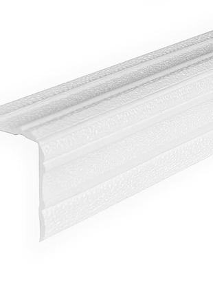 Самоклеючий гнучкий плінтус білий 2300*140*4 мм багет самоклейка