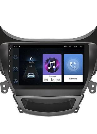 Штатная магнитола lesko для hyundai elantra v (md) 2010-2014 экран 9" 1/16gb wi-fi gps base шт