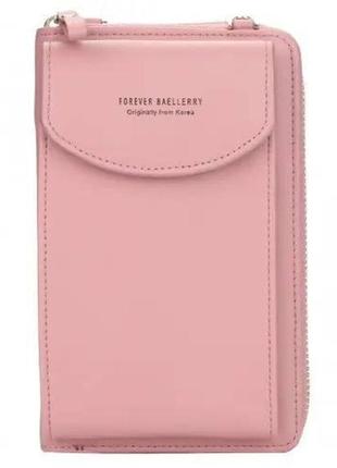 Жіночий гаманець портмоне клатч baellerry forever рожевий4 фото