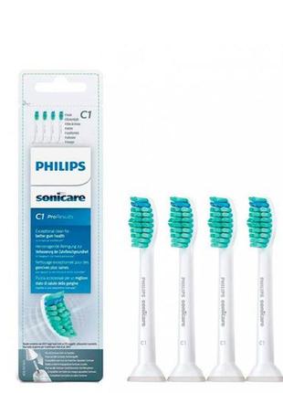 Насадки на зубные щетки philips sonicare proresults c1 hx6014/07 (4 шт.)1 фото