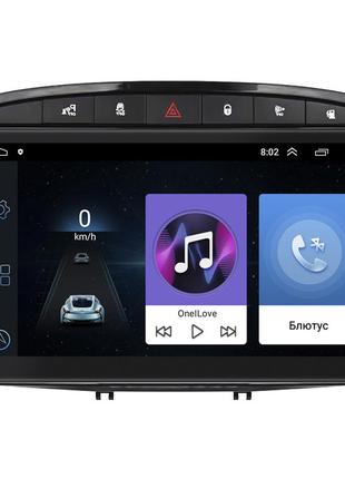 Штатная магнитола lesko для peugeot 408 i 2012-2017 экран 9" 1/16gb black/ wi-fi gps пежо 23шт