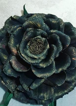 Чёрная роза, ростовая чёрный принц1 фото