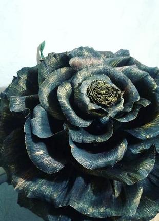 Чёрная роза, ростовая чёрный принц5 фото