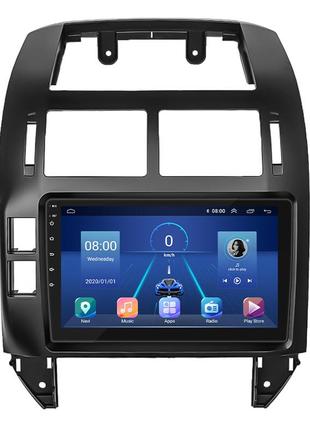 Штатная магнитола 9" lesko для volkswagen polo iv 2001-2005 6/128gb 4g wi-fi gps top вольксваген