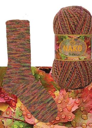 Шкарпеткова пряжа nako boho concept, 87721