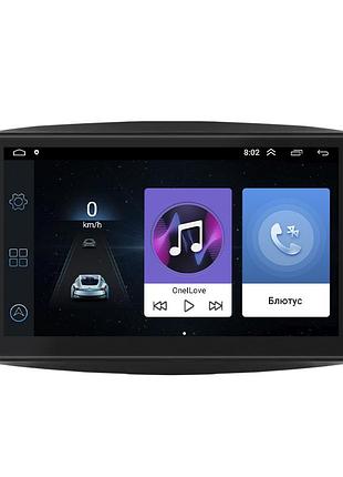 Штатная магнитола lesko для smart fortwo iii 2014-н.в. экран 9" 1/16gb wi-fi gps base 2шт